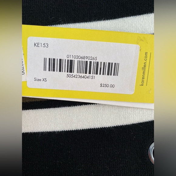 NWT Karen Millen Striped Bodycon Dress -Size XS - Picture 7 of 11